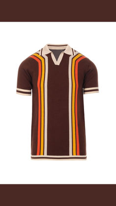 Retro vibes with a modern twist 🌟! Get cozy in this vintage-inspired knit polo with bold stripes — perfect for making a statement. 🎨✨ #FashionForward #RetroStyle #KnitPolo #StyleInspo #TrendyThreads Knitted Polo Shirt, Knitted Polo, Stripe T Shirt, Knit Polo, Retro Stripes, Bold Stripes, Knitted Tshirt, Striped Tee, Striped Knit