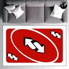 an overhead view of a bed with pillows on it and two arrows pointing in opposite directions