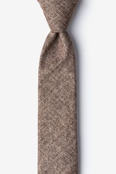 Light Brown Cotton Yuma Skinny Tie | Ties.com Jachs Ny, Tie Ideas, Ties That Bind, Wedding Ties, Light Brown, How To Wear