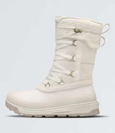 A modern redesign of our timeless winter boot, the waterproof and insulated Shellista V Mid Boots features comfortable and sophisticated details that will help keep you going in winter conditions. Our waterproof footwear incorporates a variety of advanced waterproofing materials, treatments, and processes. To help keep feet dry, we use internal waterproof membranes and/or adhesive and seam-seal constructions. Women's Women's Winter Boots. Waterproof.. Winter. [North Face, Northface, thenorthface, the northface, TNF, tnf] Functional Winter Ankle Boots, White Waterproof Rain Boots For Winter, Waterproof Round Toe Boots For Snow, White Rain Boots For Winter Outdoor Use, Waterproof Snow Boots With Round Toe, Leather Winter Rain Boots, White Winter Rain Boots For Outdoor, Functional Winter Walking Boots, The North Face Winter Outdoor Boots