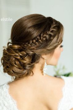 Sanggul Modern, Bridal Hairstyles With Braids, Wedding Braids, Quinceanera Hairstyles, Bridal Hair Updo, Peinados Recogidos, Wedding Hair Inspiration, Braided Hairstyles Updo