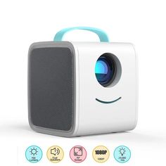 Q2 Mini Projector 700 Lumens Portable Beamer USB AV Port LED Beam Box - Sacodise shop Kids Talent, Mini Projector, Curious Kids, Korean Japanese, Projection Screen, Hifi Speakers, Portable Projector, Home Theater Projectors, Mini Projectors