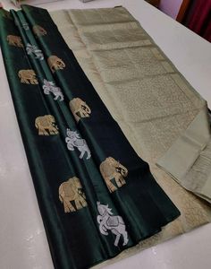 Type: Saree Saree Color: Dark Green Blouse Color: Matching Saree Length: 5.5 Mtrs Blouse Length: 0.80 Mtr Fabric: Silk Work: Zari Weaving Care Instruction: Hand Wash Product Code: 63607 Applique Blouse, Dress Materials Cotton, Red Saree, Contrast Blouse, Fashion Baby