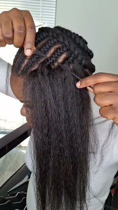 Invisible crochet method Curly Crochet Hair Styles, Box Braids Styling, Hair Braid, Crochet Hair Styles, Braid Styles, Box Braids, Kids Hairstyles, Hair Hacks, Healthy Hair