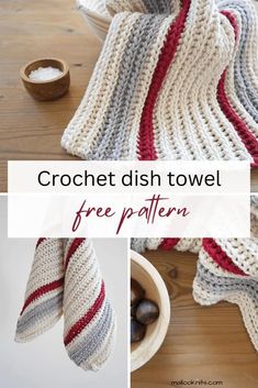 crochet dish towel free pattern