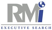 the logo for executive search, which is located in front of an image of a globe