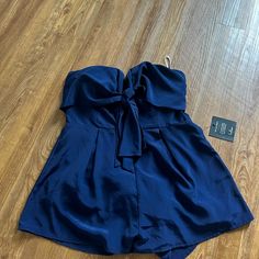 Never Been Worn, Didn’t Work For The Occasion I Bought It For Strapless Blue Jumpsuit For Party, Zip Up Romper, Lime Green Shorts, Belted Romper, Seersucker Pants, Backless Jumpsuit, Nike Tennis Dress, Sleeveless Rompers, Tennis Dress