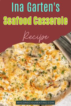 Seafood casserole on a serving plate Seafood Casserole Pioneer Woman, Chinese Seafood Casserole, Seafood Casserole With Ritz Crackers, Seafood Au Gratin Recipes, Seafood Dinner Sides, Seafood Casserole Recipes Main Courses, Elegant Seafood Dinner, Seafood Holiday Dinner Ideas, Seafood Casserole Recipes Baked