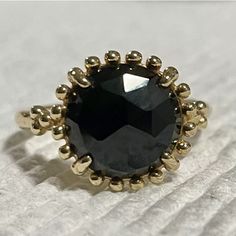 Like New! 100% Authentic Pandora 14k Solid Gold Shining Star Black Spinel Ring! Size 50/5 Box Includes! Feel Free To Ask Authenticity Guarantee Or Your Money Back Black Spinel Ring, Spinel Ring, Star Black, Ring Pictures, Shining Star, Black Spinel, Pandora Jewelry, Large Black, Gold Ring