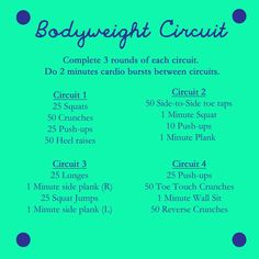 the bodyweight circuit workout plan