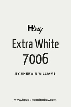 the front cover of an extra white 7006 book with black and white text on it