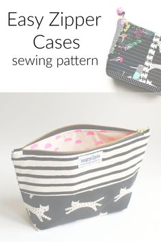 an easy zipper case sewing pattern with instructions