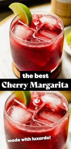 the best cherry margarita made with luxrado