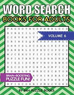 word search books for adults volume 6