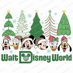 Walt Disney World Christmas, Png Character, Mickey Mouse Christmas Tree, Disney Christmas Tree, Disney World Christmas, Friends Svg, Character Face, Christmas Tree Png, Christmas Friends