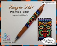 the pen wrapper pattern has been designed to fit in any type of crafting project