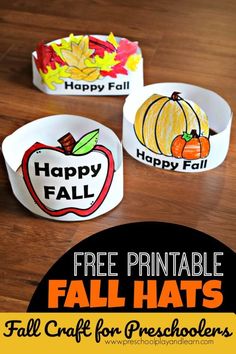 free printable fall crafts for preschoolers that are fun and easy to do with the kids