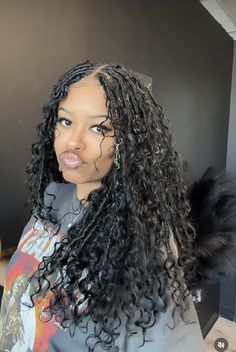 Boho Locs, Faux Locs Hairstyles, Box Braids Hairstyles For Black Women, Braids Hairstyles Pictures, Protective Hairstyles Braids, Hair Twist Styles