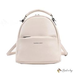 Bird in Bag - New women's bags casual ladies backpack fashion bag simple style cross bag Trendy Satchel Backpack With Large Capacity, Trendy Satchel Backpack, Trendy Solid Color Travel Bags, Trendy Beige Backpack Bag, Trendy Large Capacity Shoulder Backpack, Trendy Backpack For Daily Use, Solid Color Travel Bag, Trendy Beige Backpack Satchel, Trendy Solid Color Satchel For Travel