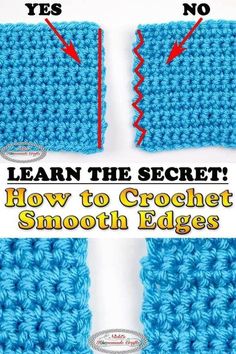 how to crochet the smooth edges in this video lesson is great for beginners