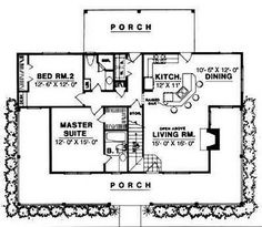 Plans For Small Houses Acadian Homes, Two Story House Plans, Two Story House, Two Bedroom House, Country Style House Plans, Country House Plan, House Plans Farmhouse, Cabin Plans, Country House Plans