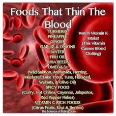 Bye bye Coumadin, so long Plavix! Say hello to these natural blood thinners that protect against strokes and blood clots! Healing Food, Blood Cells, Food Facts, Health Facts, Healthy Tips