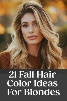 Long Fall Hair Color, Fall Blonde Hair Color Balayage, Fall Hair Color Trends For Blondes, Carmel Blonde Hair Color, Fall Balayage Blonde, Fall Blonde Highlights, Autumn Blonde Hair, Fall Hair Color For Blondes, Blonde Hair For Fall