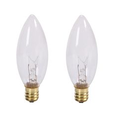 two light bulbs are shown side by side on a white background, one is clear and the other is gold