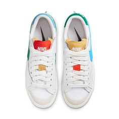 Nike Wmns Blazer Low '77 Jumbo 'Mismatch' DQ1470-100 Womens Nike Blazer, Nike Blazer Low 77 Jumbo, Nike Blazer 77, Dream Accessories, Blazer 77, Nike Blazer Low 77, Nike Blazer Low, Blazer Low, Womens Nike