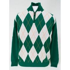 Your Irish 1/4 Zip Argyle Sweater will be the most versatile item in your wardrobe. With a Collared, Polo or T-Shirt your Irish pride will flaunt your superb Fashion taste as well Size: XXL.  Color: White.  Gender: unisex.  Age Group: adult. Fitted Argyle Pattern Tops For Winter, Casual Long Sleeve Argyle Pattern Tops, Casual Long Sleeve Argyle Top, Irish Pride, Quarter Zip Sweater, Argyle Sweater, Fair Isle Sweater, Color Block Sweater, Zip Up Sweater