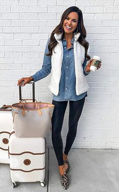 Vest Outfit, White Vest