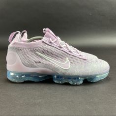 Nike Women's Air Vapormax 2021 Flyknit Light Arctic Pink Iced Lilac Running Shoes Dh4088-600 Size 11.5 New Without Box. Other Sizes Colors And Styles Available. Follow Us! We List Lots Of New Shoes And Athletic Wear Daily! Details: Made From At Least 40% Recycled Materials By Weight, The Nike Air Vapormax 2021 Fk Is Airy And Easy To Wear With Super-Stretchy, Recycled Flyknit Fabric (Plus A Soft Collar That Sculpts Your Ankle). The Stitched-On Swoosh And Recycled Tpu Heel Clip Add A Splash Of Int Nike Vapormax Outfit, Nike Air Vapormax 2021 Fk, Lilac Shoes, Softball Shoes, Black Athletic Shoes, Nike Vapormax, Nike Air Max Thea, Pink Running Shoes, Casual Sneakers Women