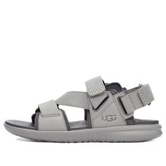 Male UGG other Sports sandals 1114990-SEL Classy Sandals, Gray Sandals, Korean Shoes, Mens Sandals Casual, Grey Sandals, Holiday Shoes, Dress Suits For Men, Pattern Shoes, Shoes Design