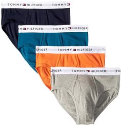 Tommy Hilfiger Cotton Brief 4-Pack Waist Pack, Tommy Hilfiger Man, A Smile, Tommy Hilfiger, Fast Delivery, Free Shipping, Clothes