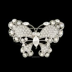 PERFECT GIFT /WEDDING GIFT FOR BRIDE / BRIDESMAID / LADY!  This sparkling Two-tone SWAROVSKI Crystal Clear and Crystal AB BUTTERFLY pin measuring 1 7/8" wide X 1 5/16" high (48mm X 32mm).  Great piece for your collection! Prices are in US$. For shipping policies and other important information, click on "profile" on the right. See an item that you like but has already been sold? Contact me to see if I have more! Thank you for stopping by Kashuen.com! Double Chain Bracelet, Ballerina Slippers, Wedding Spring, Wedding Gifts For Bride, Brooch Jewelry, Crystal Ab, Christmas Gift Jewelry, Gift Cute, Gold Tone Necklace