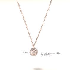 ✦ Diamond Necklace ✦ ✧ DESCRIPTION & DETAILS Pave Diamond Ball, Tiny Pave Diamond Ball, Diamond Necklace, Dainty Diamond Necklace, Solid Gold Diamond Necklace, Necklace, Gift for Her This is the ideal everyday necklace that you will never have to (or want to!) remove. This three-dimensional diamond ball is a contemporary take on the traditional pave disc. The adjustable chain allows you to easily move it up and down your neck, allowing you to layer it with other necklaces. ❶ 585 - 14k solid Anniversary Diamond Necklace With Clavicle Chain And Round Pendant, Dazzling Rose Gold Round Necklaces, Dazzling Rose Gold Round Necklace, Rose Gold Round Diamond Necklace With Clavicle Chain, Round Clavicle Chain Bridal Necklace For Anniversary, Rose Gold Bridal Necklace With Diamond Accents As Gift, Bridal Rose Gold Necklace With Diamond Accents As Gift, Rose Gold Bridal Necklace With Diamond Accents, Festive Round Bridal Necklace