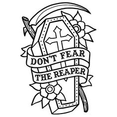 a black and white drawing with the words don't fear the reader on it