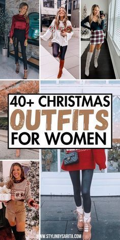 Simple Christmas Outfits, Classy Christmas Outfit, Christmas Outfit Ideas For Women, Festive Christmas Outfit, Cute Christmas Outfits, Christmas Outfit Ideas, Trendy Christmas Outfits, Cozy Fall Outfits