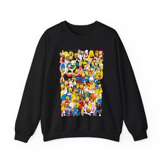 "\"Its a ring toss game!\" This Simpsons themed crewneck is a must have for all Homer fans! Garment type: Gildan 18000 - Full colour 300dpi front of top design - Direct to garment printed - Comes in black or white with sizes Small to 2XL (size chart in images) - Heavy blend 50% cotton and 50% polyester. It is a loose fit and features a ribbed knit collar. Runs true to size Care Instructions: Machine wash: cold (max 30C or 90F) or gentle/delicates cycle Tumble dry low heat only Do not iron Do not dry clean This design is also available as an A3 poster. Poster comes as an instant digital download to print at home or local print facility   ** Purchase any two items in the same transaction and receive 20% off for next time! **" Ring Toss Game, Ring Toss, Toss Game, Top Design, The Simpsons, Full Colour, Knit Collar, Unisex Sweatshirt, San Jose