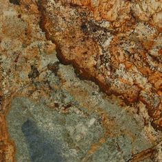 an orange and brown granite counter top