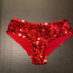 Burlesque Style Sequin Bottoms Never Worn. Red Bottoms For Costume Party In Summer, Red Bottoms For Summer Costume Party, Glamorous Red Bottoms For Summer, Fitted Red Bottoms For Festive Occasions, Festive Fitted Red Bottoms, Lane Bryant Bras, Blue Lace Bra, Anime Websites, Blue Garter