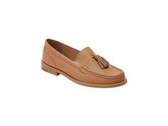 Jack Rogers Hunley Tassel Loafer Leather - Women's Flat Shoes : Camel : Look sassy and classy wearing the Jack Rogers Hunley Tassel Loafer Leather. Crafted from leather upper, lining, and insole, this pair of shoes features round toe and low stacked heel for an elevated look. Slip-on style. Rubber outsole. Imported. Measurements: Heel Height: 1 2 in Weight: 9.12 oz Product measurements were taken using size 7, width M. Please note that measurements may vary by size. Spring Wingtip Tassel Loafers For Work, Brown Flat Tassel Loafers For Work, Chic Brown Tassel Loafers With Round Toe, Chic Brown Tassel Loafers For Formal Occasions, Brown Tassel Loafers For Workwear In Fall, Casual Tassel Loafers With Almond Toe For Work, Sassy And Classy, Classy Wear, Women's Flat Shoes