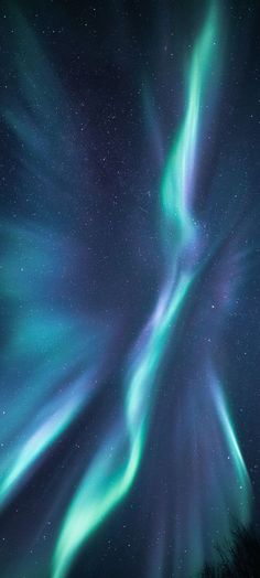 the northern lights shine brightly in the night sky