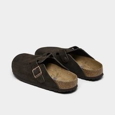 Nature-inspired soft suede leather upper.Single strap design with an adjustable metal pin buckle.Anatomically shaped original Birkenstock soft footbed.Suede footbed lining for a luxe feel.Lightweight yet durable EVA sole.The Birkenstock Boston Soft Footbed Clogs are imported..Slip into the Women's Birkenstock Boston Soft Footbed Clogs and buckle up for all-day comfort with a classic design that feels at home no matter your mode. Whether making your daily dash to the corner store, lounging around Brown Outdoor Mules With Cushioned Footbed, Outdoor Clogs With Textured Footbed And Round Toe, Outdoor Closed Toe Mules With Textured Footbed, Cushioned Closed Toe Mules For Outdoor, Closed Toe Mules With Cushioned Footbed For Outdoor, Brown Slip-on Clogs With Textured Footbed, Brown Textured Footbed Slip-on Clogs, Outdoor Mules With Cork-bed Midsoles And Round Toe, Brown Round Toe Mules For Outdoor