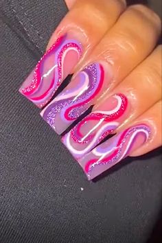 Bratz Nails, Slime Nails, Fancy Nails Designs, Simple Acrylic Nails