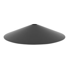 a black object is shown against a white background with no image to describe, it appears to be a cone shaped object