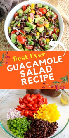 Best Ever Guacamole Salad Recipe Pin Healthy Guacamole Snacks, Guacamole Salad Recipe, Recipes Using Guacamole, What To Eat With Guacamole, Recipes With Guacamole, Avacodo Recipe Idea Healthy, Recipe For Guacamole, Hawaiian Dessert