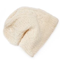 Accessorize in style with this women's SIJJL slouchy beanie. HAT FEATURES Cable-knit design Fleece lining FABRIC & CARE Outer: wool Lining: polyester Spot clean Imported  Size: One Size. Color: White. Gender: female. Age Group: adult. Material: Wool Blend. Slouchy Knit Beanie One Size, Slouchy Cozy Beanie, Cream Knitted Winter Hat, Slouchy Soft Knit Cozy Beanie, Cozy Slouchy Soft Knit Beanie, Cream Bonnet For Winter, One Size, Cozy Cream Winter Bonnet, Cream Beanie Bonnet For Winter, Cream Winter Beanie