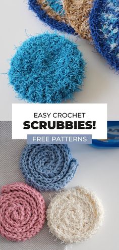 crochet scrubbies are easy and fun to make