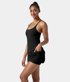 Women's In My Feels Everyday Dress-Euphoria Air. Polyester-76%, Spandex-24%, Polyester, Spandex. Sweat-wicking, Support for all kinds of mobility, Squat proof, 4-way stretch, Breathable. Side Pocket, Crisscross. Machine wash cold. Do not dry clean. Do not iron. Do not bleach. Wash with like colors. Turn garment inside out. Length Short. Plain. Slip. Medium intensity recreation, Low intensity recreation, All day comfort. Collections Others. Lounge, Pilates, Yoga, Workout, Training, Travel, Tennis In My Feels, Workout Dress, Oxford Blue, Bleach Wash, Sport Dress, Support Bras, Everyday Dresses, One Piece Dress, Active Wear For Women